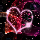 Neon Hearts Live Wallpaper