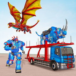 Rhino Robot Transport Game 3d