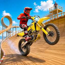 Animal Bike Stunt Racing Game
