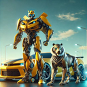 Animal Robot Car Transform 3D