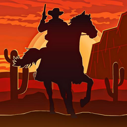 Wild West Gunslinger Cowboy Rider