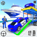 Grand Police Transporter Truck : Police Car Games