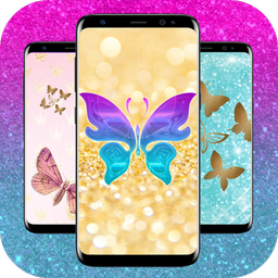 Glitter Butterfly Wallpaper