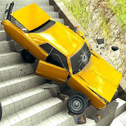Jumping Car Damage Test Game