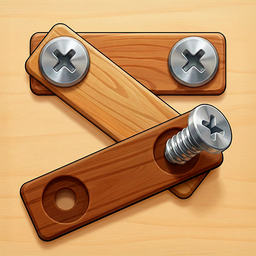 Wood Screw－Nuts & Bolts Puzzle