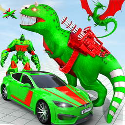 Dino Robot Car Transform Games