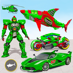 Shark Simulator Robot Games 3D