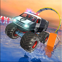 Police Monster Truck Gangster Chase: Car Games