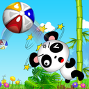 Panda Knockdown Ball Toss Game