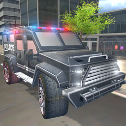 US Armored Police Truck Drive: