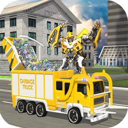 City Garbage Truck Flying Robo