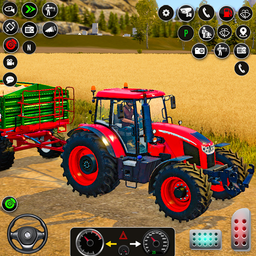 Farming Simulator - Big Tractor Farmer Driving 3D Game for Android