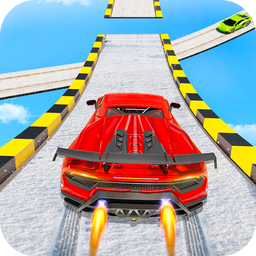 Crazy Car Stunts Snow Car Game