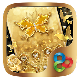 (FREE) Golden Butterfly GO Launcher Theme