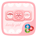 Lovely  Girl Go Launcher Theme