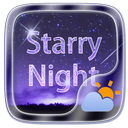 Starry Night GO Weather Widget Theme