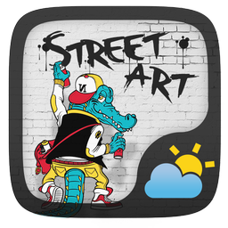 Street Art GO Weather Widget Theme