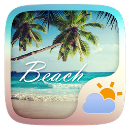 Beach GO Weather Widget Theme