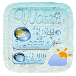 Water GO Weather Widget Theme