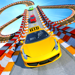 Real Taxi Car Stunts 3D: Impossible Ramp Car Stunt