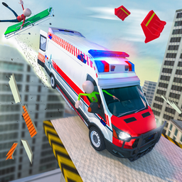 Stickman Ambulance Roof Stunts