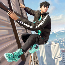 Going Up Jump Parkour Rooftop