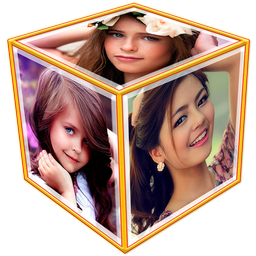 3D Photo Frame Cube Live Wallpaper