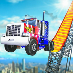 Extreme Euro Truck: Mega ramp stunts Racing