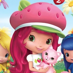 ‏Strawberry girl cartoon