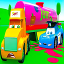 Heavy truck cartoon
