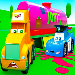 Heavy truck cartoon