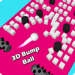 3D Bump Ball: Push The Hurdle Ball Moving Game