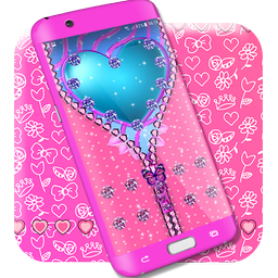 Girly lock screen zipper