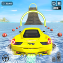 Water Surfing Car Stunt Games: Car Racing Games