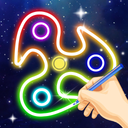 Glow Spinner: Finger Draw Art