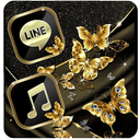 Golden Black Butterfly Theme