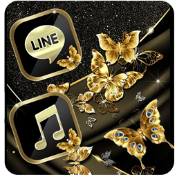 Golden Black Butterfly Theme