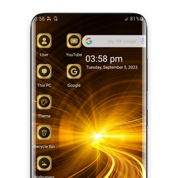 Golden Theme For  Launcher