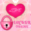 Pink Heart Theme GO Locker