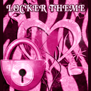 Zebra Heart Pink GO Locker