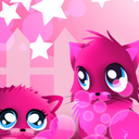 Pink cats theme 4 GO SMS Pro