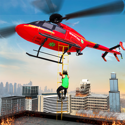 Flying Helicopter Rescue City