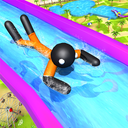 Water Slide Stickman Fun Park