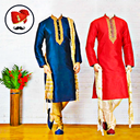 Men sherwani suit photo editor