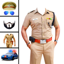 Men police suit photo editor