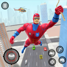 Police Rope Hero Rescue Game