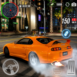 Car Driving Midnight Drifting