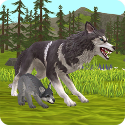 Wild Wolf Chasing Animal Sim3D