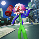 Scary Clown Stickman City Attack
