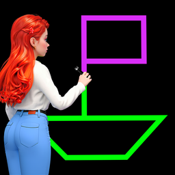 Single Line Puzzle Drawing